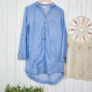 Promod Chambray Tunic Top